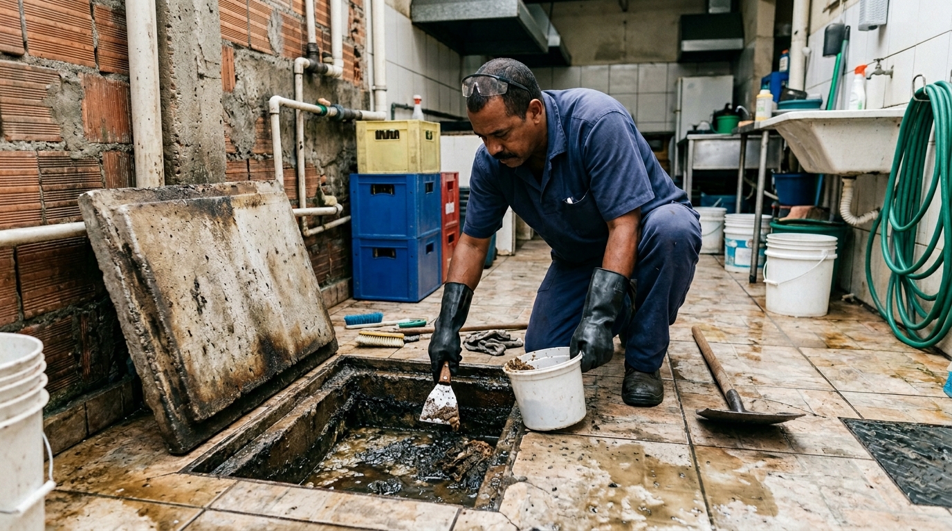 Esvaziamento de Caixa de Gordura em Campinas‑SP